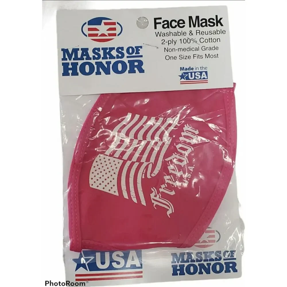 Freedom USA Red 100% Cotton Face Mask